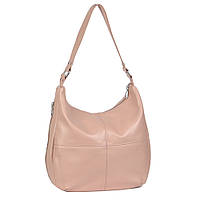 Жіноча шкіряна сумка 14 пудра