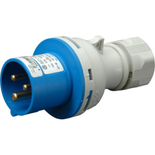 Вилка кабельна IVN 1632, IP44 (16A, 230V, 2P+PE) SEZ, фото 1