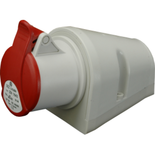 Розетка настінна IZN 1643, IP44 (16A, 400V, 3P+PE) SEZ