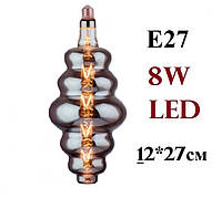 Лампа светодиодная декоративная 8W E27 Filament Horoz "ORIGAMI" Titanium
