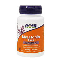 Мелатонин, Melatonin, Now Foods, 5 мг, 60 капсул