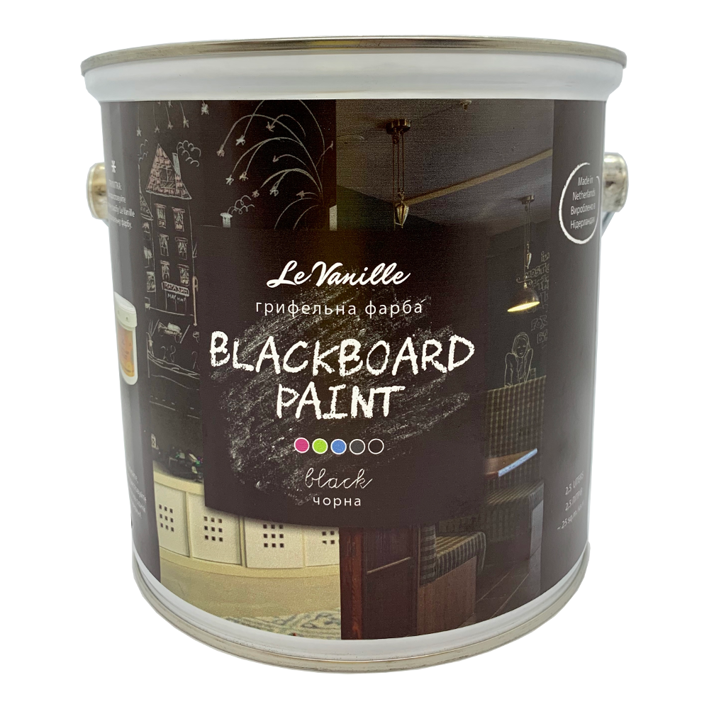 Грифельна фарба Le Vanille Blackboard сіра 2,5 л