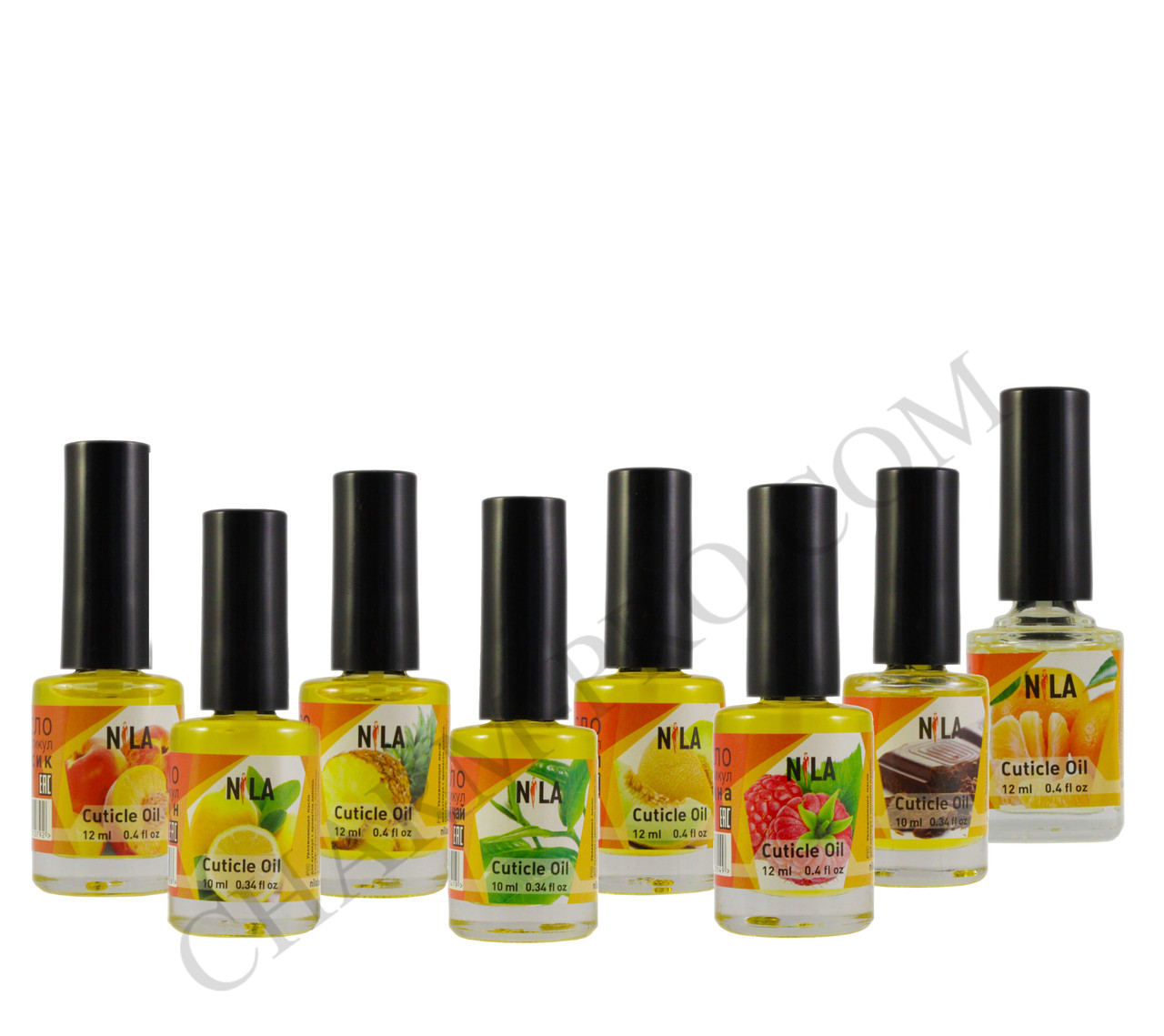 Nila Cuticle Oil олія для кутикул 10 ml (Малина, Мандарин, Шоколад, Диня, Зелений чай, Ананас, Лимон, Персик)