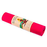Килимок для фітнесу та йоги TPE+TC 183x61x0,6см 5415-2, фото 8