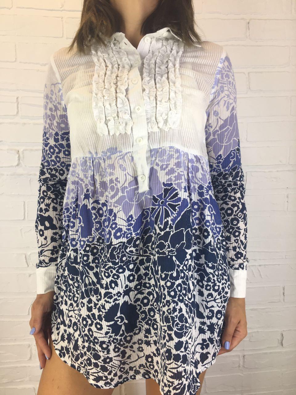 Сорочка жіноча Sweet Miss подовжена блакитна