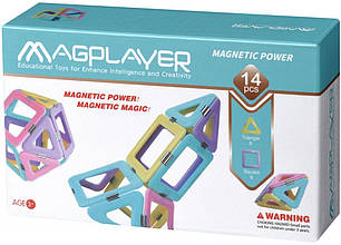 Конструктор детский магнитный MagPlayer MPH2-14, 14 элементов