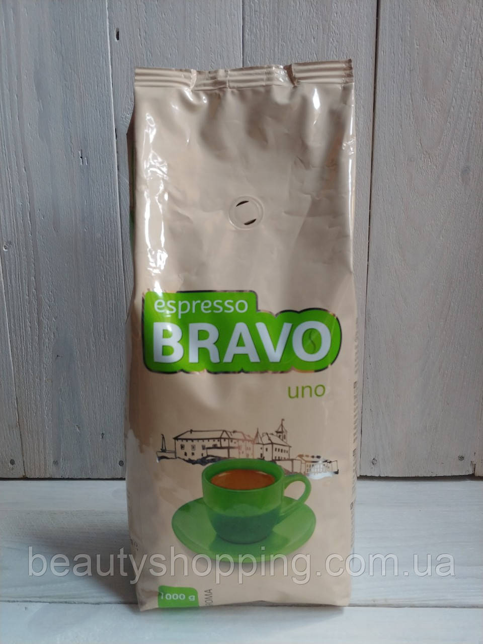 Кава в зернах Bravo Uno Green Caramel 1 кг