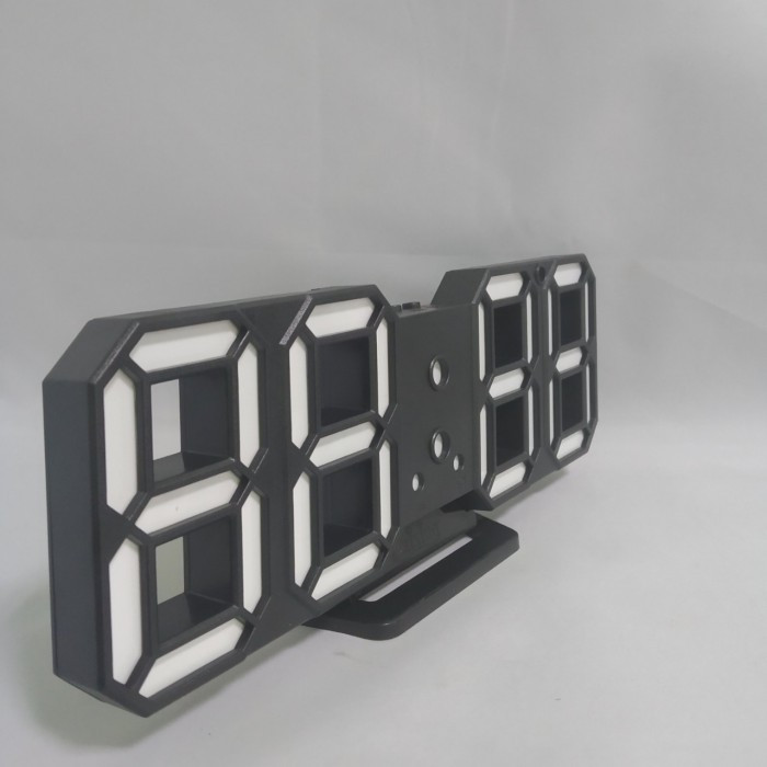 Электронные настольные LED часы с будильником и термометром Caixing CX-2218 чёрные (синяя подсветка) - фото 2 - id-p1000212367