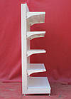 Торгові односторонні стелажі «Рос» 190х132 см., білий, Б/у, фото 4