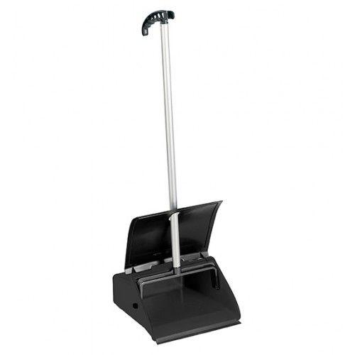 Пластиковий совок з алюмінієвою ручкою і кришкою Clip