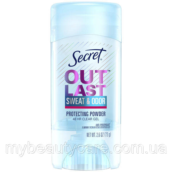 Гелевий дезодорант-антиперспірант Secret Outlast Clear Gel Protecting Powder
