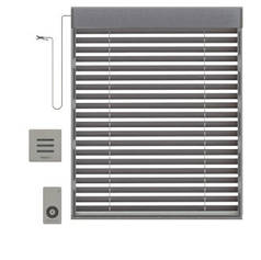 Жалюзі внутрішні (міжскляний) алюмінієві горизонтальні з електроприводом, 16 мм