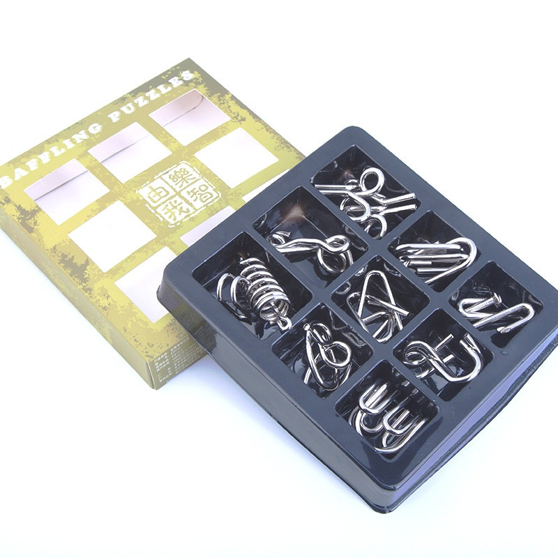 Набір металевих головоломок Baffling puzzles, фото 1
