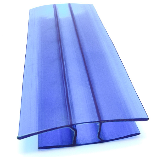 Профіль Vizor соединительный нероз’ємний, синій, 6 м, для листів полікарбонату 6 мм