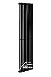 Вертикальний радіатор Quantum 1 1800/405 Betatherm 10-12 м кв. Чорний, фото 2