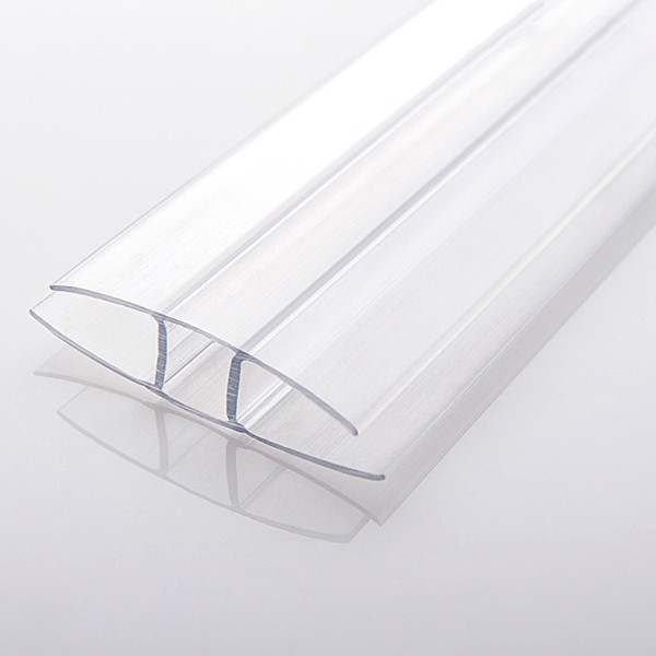 Профіль з’єднувальний нероз’ємний, прозорий, 6 м, для листів полікарбонату 4 мм