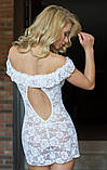 Пеньюар Softline 1801 Veronica, білий S/M, фото 2