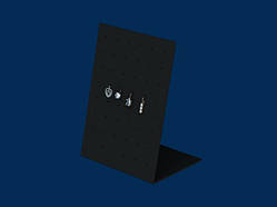 Дисплей для сережок "48" L-подібний, акрил чорний 3 мм