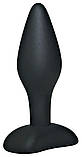 Силіконовий анальний затор Black Velvets Butt Plug Small, фото 2