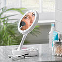 Двостороннє LED ЗЕРКАЛО 👰 з LED-підсвіткою для макіяжу My Foldaway Mirror Косметичне настільне дзеркало, фото 2