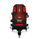 WOSAI 5 линий 6 точек 4H1V ❌ КРАСНИЙ ЛУЧ ➜ до 50 м 🔴 лазерний рівень нівелір WS-A5 ПОВНА КОМПЛЕКТАЦІЯ, фото 9