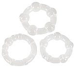 Набір ерекційних кілець для посилення ерекції та стимуляції Get Hard Professional Clear, фото 2