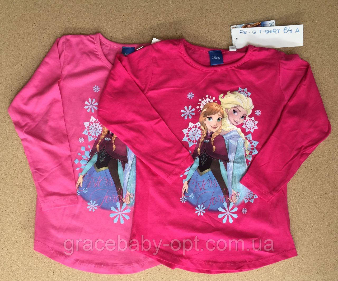 Реглан для дівчат оптом, Disney, 2-6 років, № FR-GT-SHIRT-84A