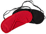 Маски Cottelli Collection зав'язаними очима Set, red/black (у наборі 2 шт.), фото 3