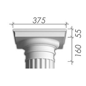 Капітель з гіпсу, гіпсова капітель кп-16 (1/2)