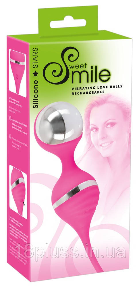 Вагінальні кульки Sweet Smile Vibrating Love Balls, фото 1