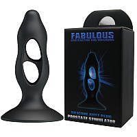 Стимулятор простати Silicone Butt Plug, Tension Exerciser Black, 11 см