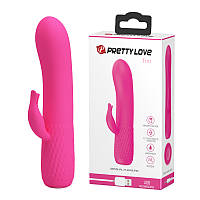 Вібратор із додатковим стимулятором клітора Pretty Love Tim Vibrator Pink