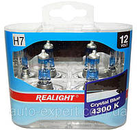 Автомобильные галогенные лампы "Realight" (H7)(Mega White)(12V)(55W)