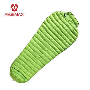 Пуховий спальний мішок Aegismax UL-Wing +11°C +6°C Large 200 см Green