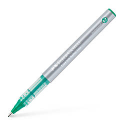 Ручка-ролер Faber-Castell Free Ink rollerball, колір чорнила зелений, 0,7 мм, одноразова, 348163