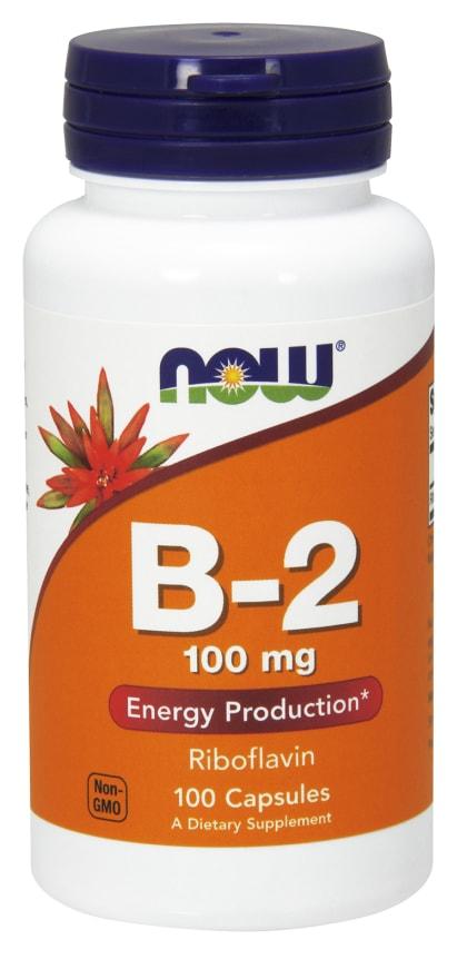 Вітамін B-2 Рибофлавін 100 мг 100 капс Now Foods USA