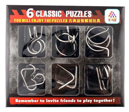 Набір металевих головоломок 6 штук Enjoy Puzzles