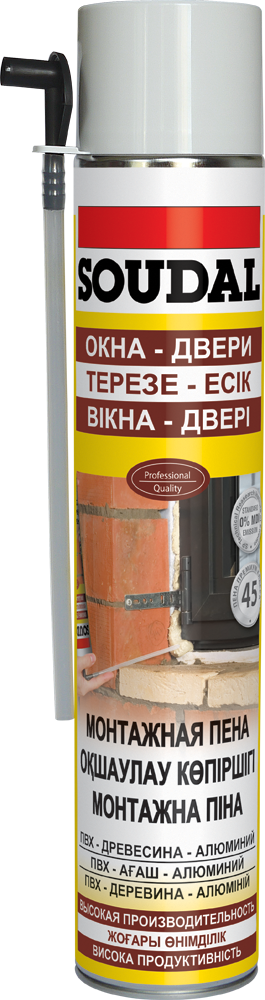 Піна монтажна ручна зиняя SOUDAL 750мл