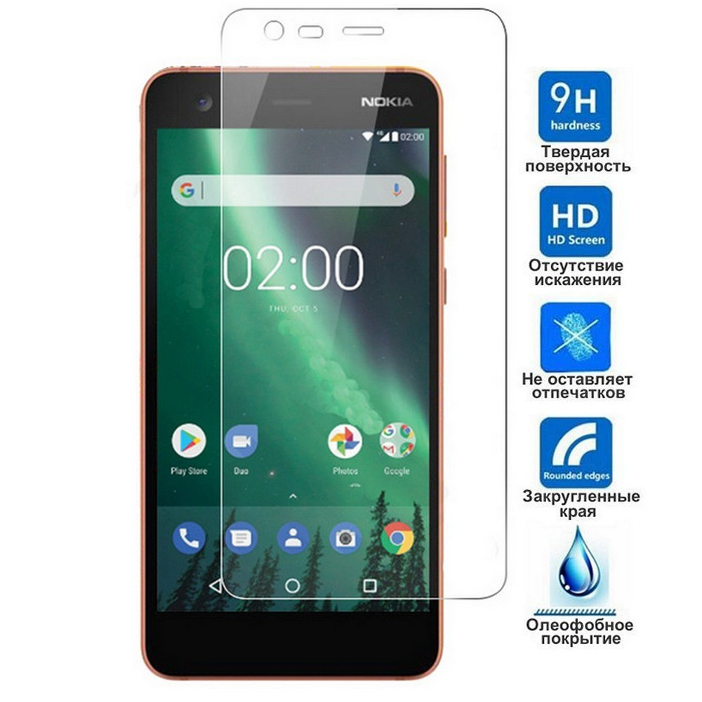 Комплект Чехол и Защитное Стекло Nokia 2 (Нокиа 2) - фото 3 - id-p1000514131