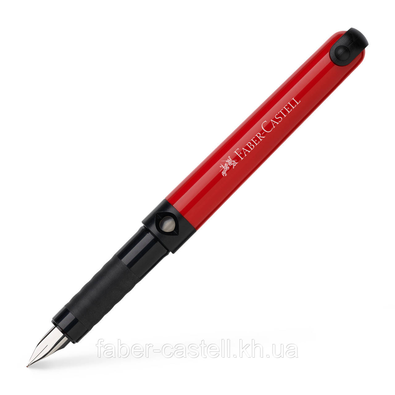 Ручка перова для школи Faber-Castell Fresh School, колір корпусу червоний, 149877