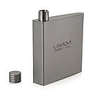 Фляга титанова для алкогольних міцних напоїв Lixada titanium 170 мл з лійкою та чохолм, фото 6