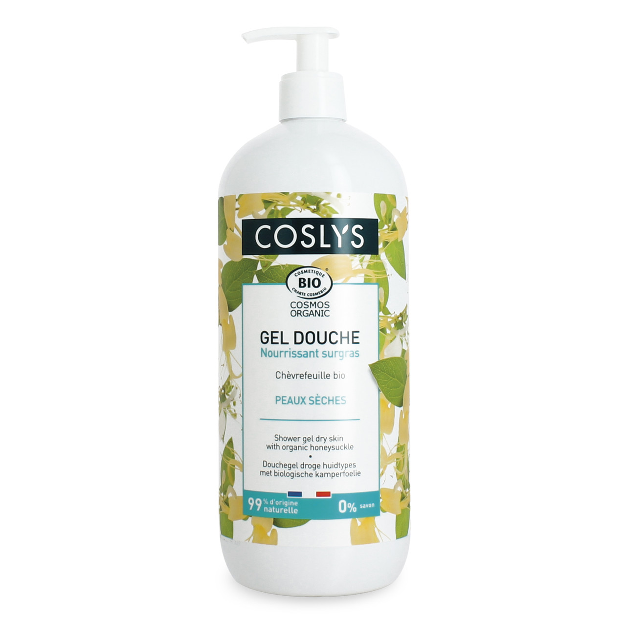 Гель для душу на основі жимолості для сухої шкіри Coslys,1л