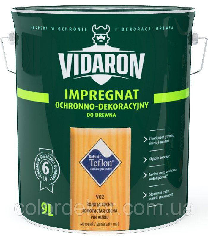 Просочення для дерева з біозахистом Імпрегнат Vidaron (V04 волоський горіх) 9 л