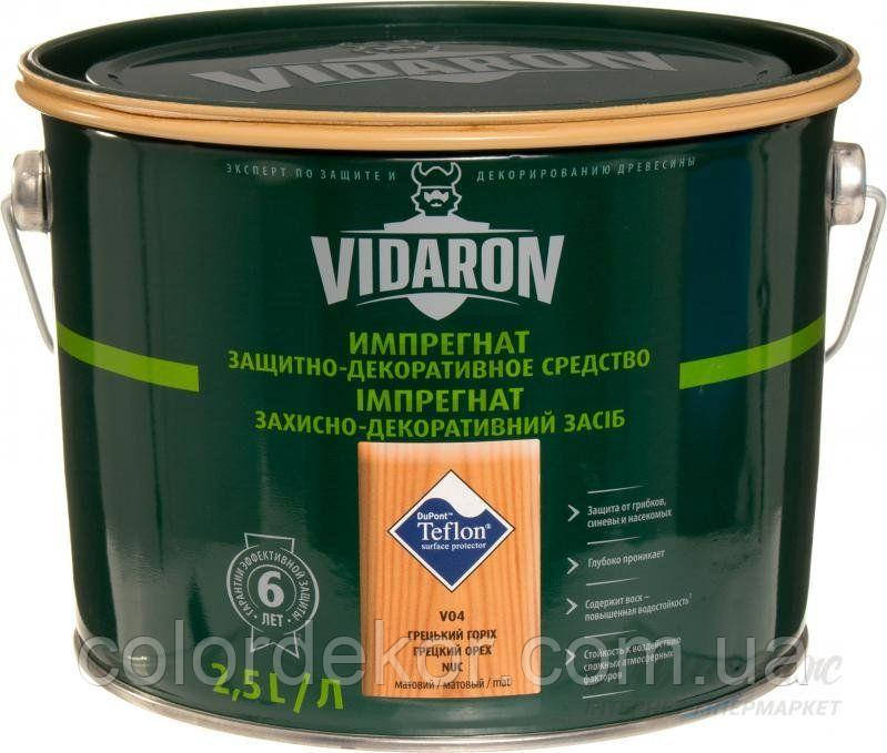 Просочення для дерева з біозахистом Імпрегнат Vidaron (V04 волоський горіх) 2,5 л
