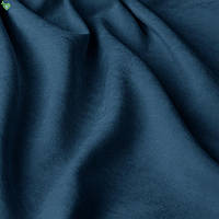 Однотонная декоративная ткань велюр синий