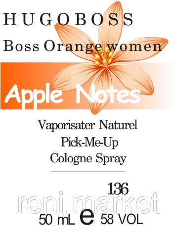 Парфуми 50 мл (136) версія аромату Х'юго Бос Orange women
