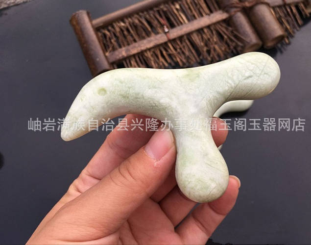 Купить Скребок для гуаша из нефрита, цена 328 грн — Prom.ua (ID#1000608107)