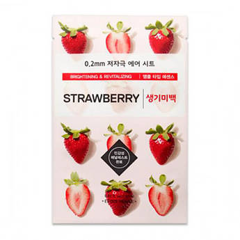 Освітлювальна маска для обличчя з екстрактом полуниці Etude House 0.2 Therapy Air Mask Strawberry