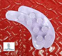 Розчепірки для педикюру силіконові, роздільник для пальців ніг, пара різні кольори