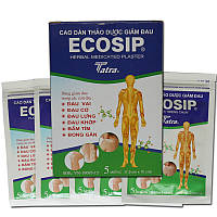 Лікувальний пластир Ecosip на травах і натуральних рослинах 5 шт.